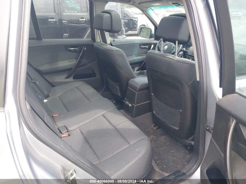 2008 BMW X3 3.0Si VIN: WBXPC934X8WJ08923 Lot: 40066000