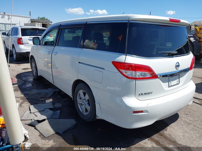 2013 Nissan Quest Sv VIN: JN8AE2KP1D9062797 Lot: 40066135