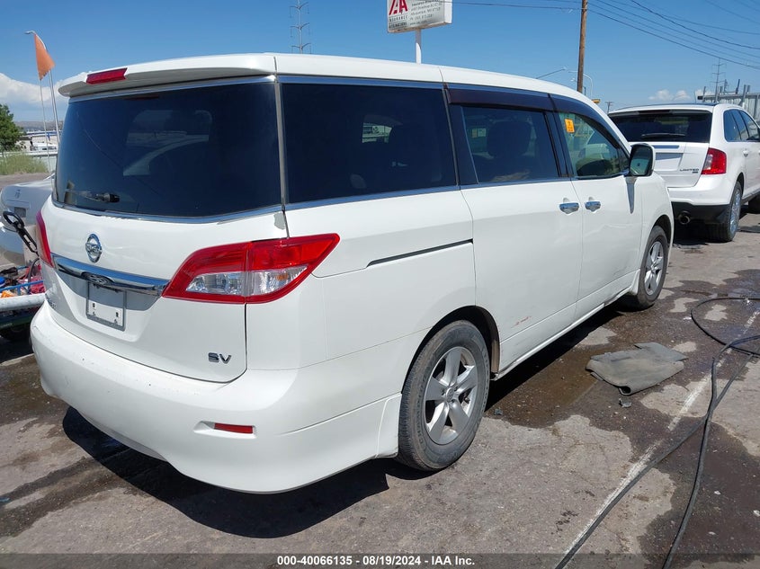 2013 Nissan Quest Sv VIN: JN8AE2KP1D9062797 Lot: 40066135