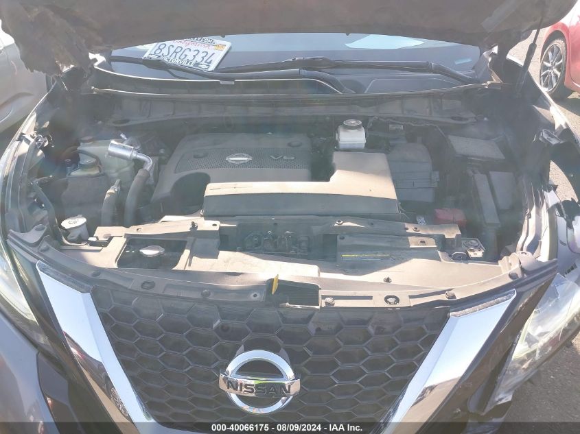 2020 Nissan Murano S Fwd VIN: 5N1AZ2AJ2LN141278 Lot: 40066175