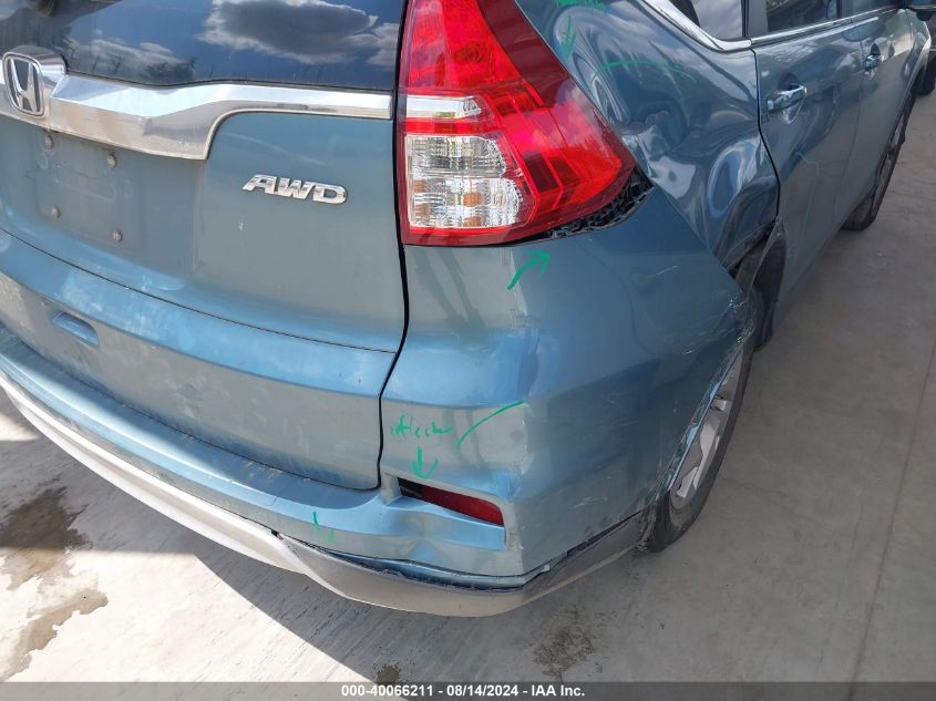 2015 Honda Cr-V Ex VIN: 5J6RM4H54FL008462 Lot: 40066211