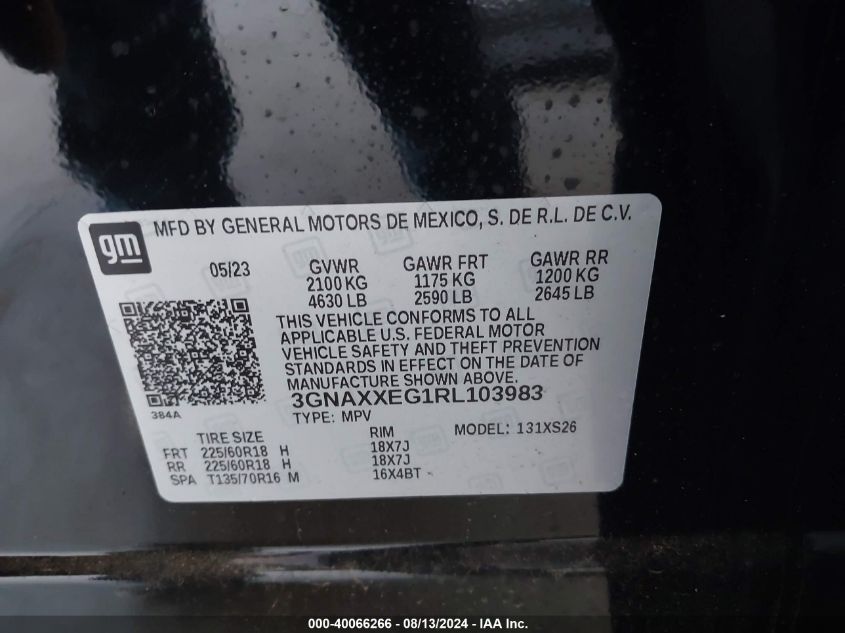 2024 CHEVROLET EQUINOX PREMIERE - 3GNAXXEG1RL103983