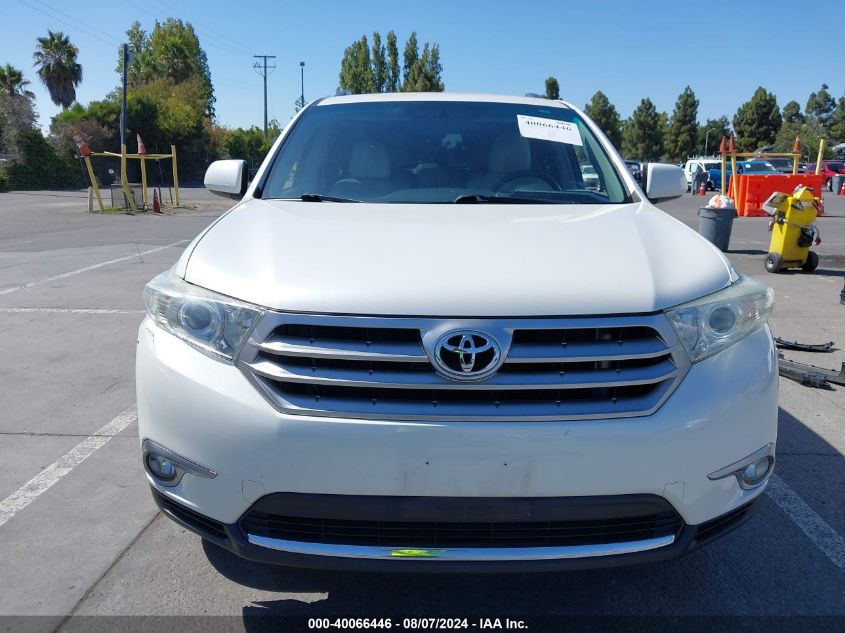 2013 Toyota Highlander Base Plus VIN: 5TDZA3EH2DS036022 Lot: 40066446