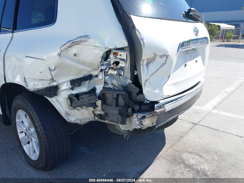 2013 Toyota Highlander Base Plus VIN: 5TDZA3EH2DS036022 Lot: 40066446