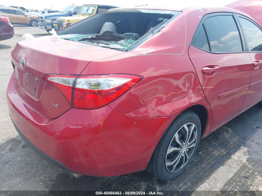 2016 Toyota Corolla Le VIN: 5YFBURHE3GP568437 Lot: 40066463