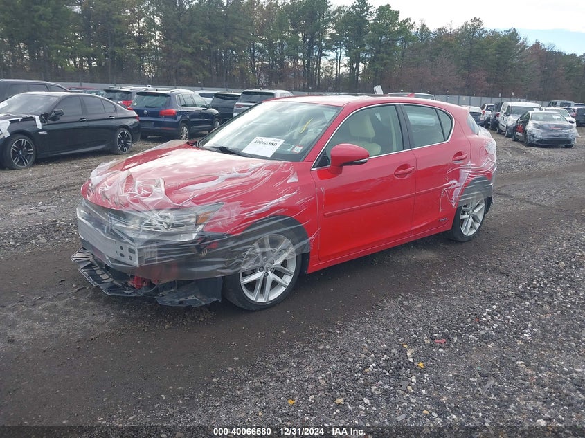 Vin: jthkd5bh8f2243600, lot: 40554101, lexus ct 200h 20152