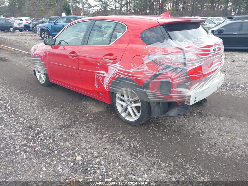 Vin: jthkd5bh8f2243600, lot: 40554101, lexus ct 200h 20153