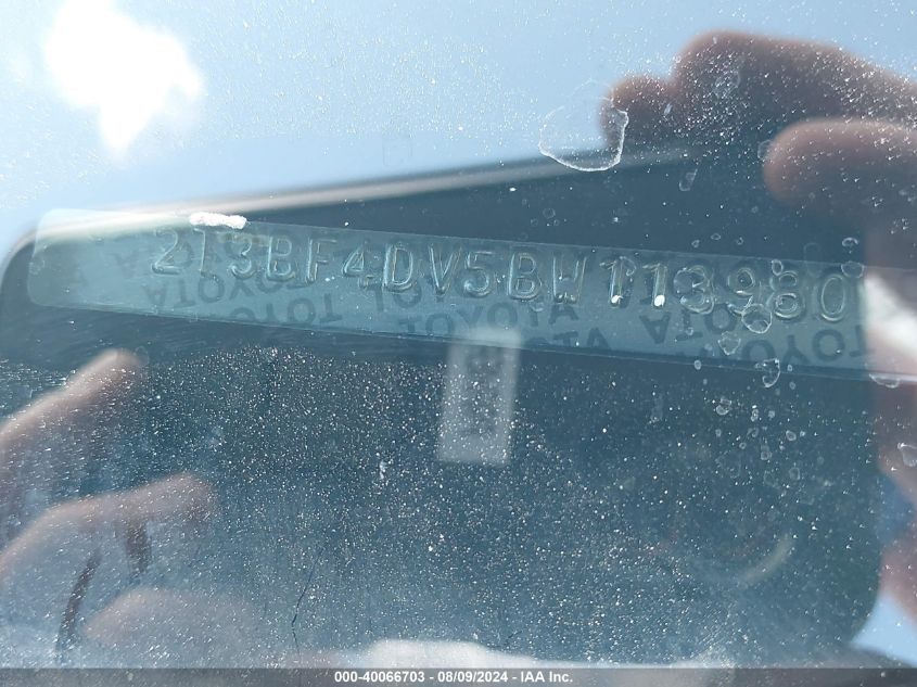 2011 Toyota Rav4 VIN: 2T3BF4DV5BW113980 Lot: 40066703