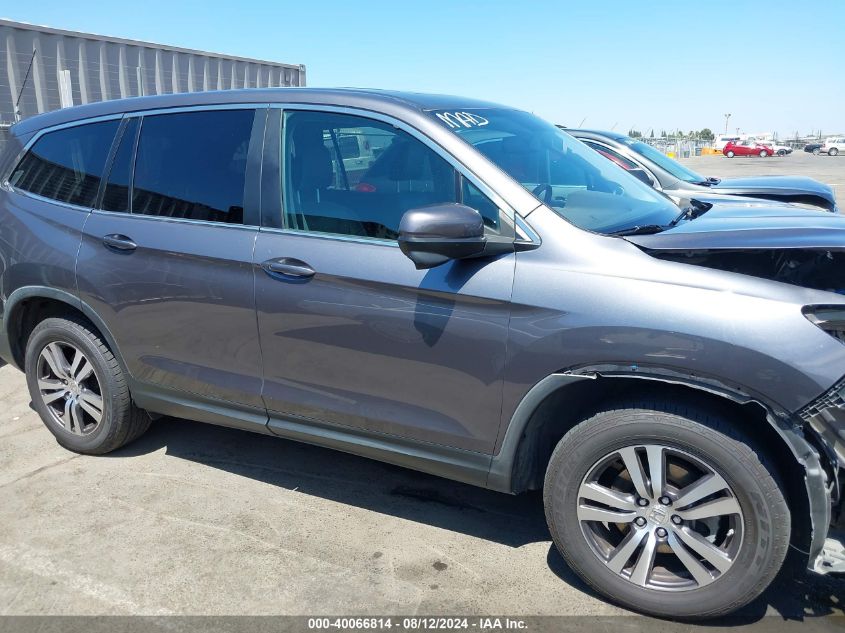 2018 Honda Pilot Ex-L VIN: 5FNYF6H51JB008518 Lot: 40066814