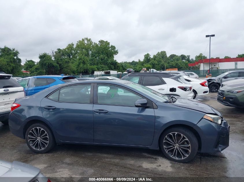 2015 Toyota Corolla L/Le/Le Pls/Prm/S/S Pls VIN: 2T1BURHE5FC461212 Lot: 40066866