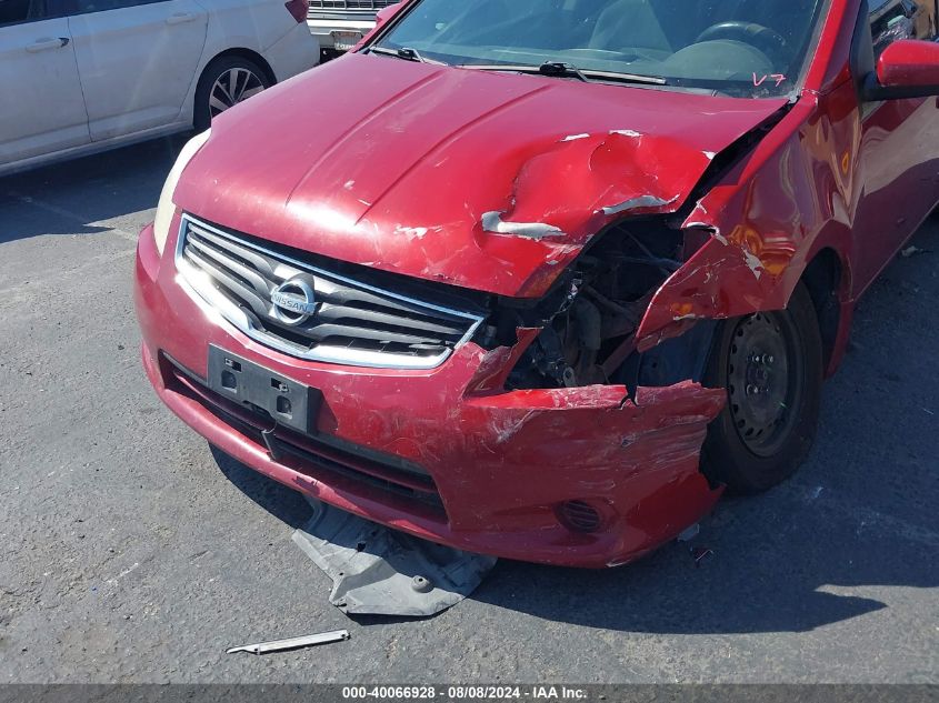 2010 Nissan Sentra 2.0 VIN: 3N1AB6AP4AL631354 Lot: 40066928