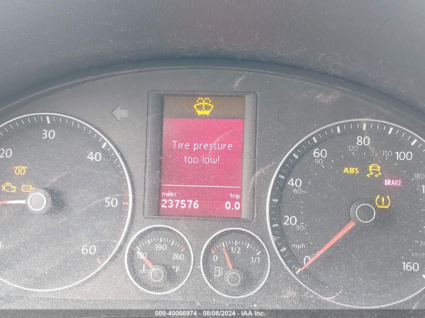 2009 Volkswagen Jetta 2.0L Tdi VIN: 3VWPL71K29M362577 Lot: 40066974