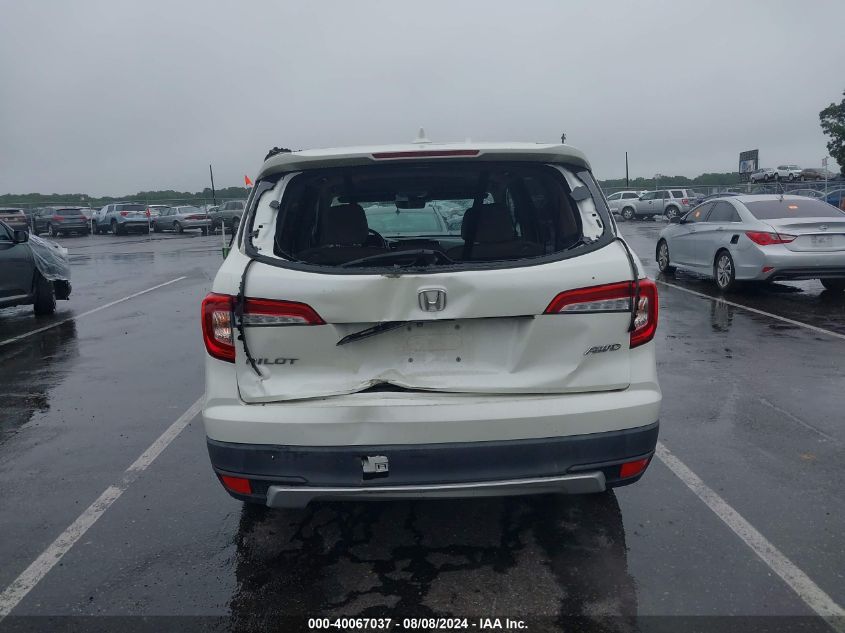 2019 Honda Pilot Ex-L VIN: 5FNYF6H56KB063080 Lot: 40067037