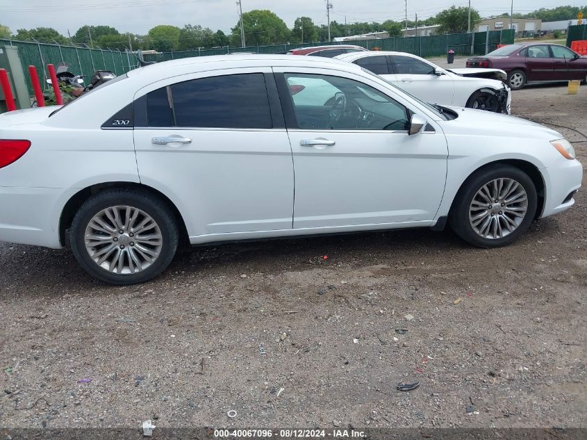 2012 Chrysler 200 Limited VIN: 1C3CCBCG3CN189439 Lot: 40067096