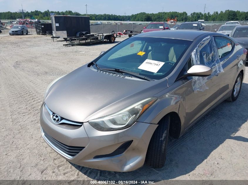 2014 Hyundai Elantra Se VIN: 5NPDH4AE1EH479213 Lot: 40067102