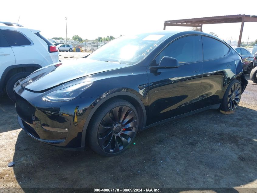 2022 TESLA MODEL Y - 7SAYGDEFXNF468140