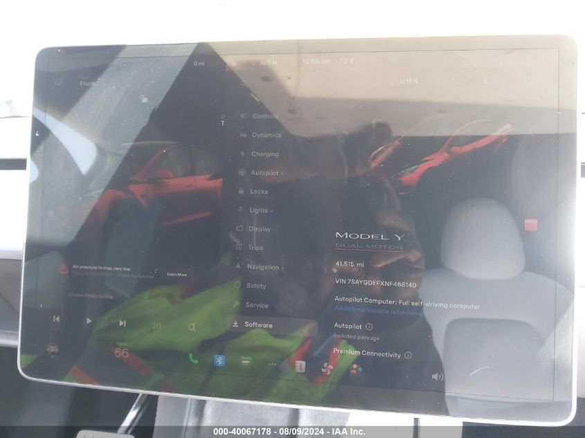 2022 TESLA MODEL Y - 7SAYGDEFXNF468140