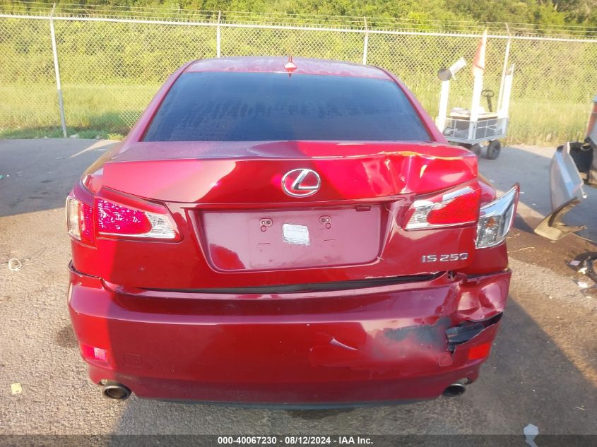 2013 Lexus Is 250 VIN: JTHBF5C20D5192271 Lot: 40067230