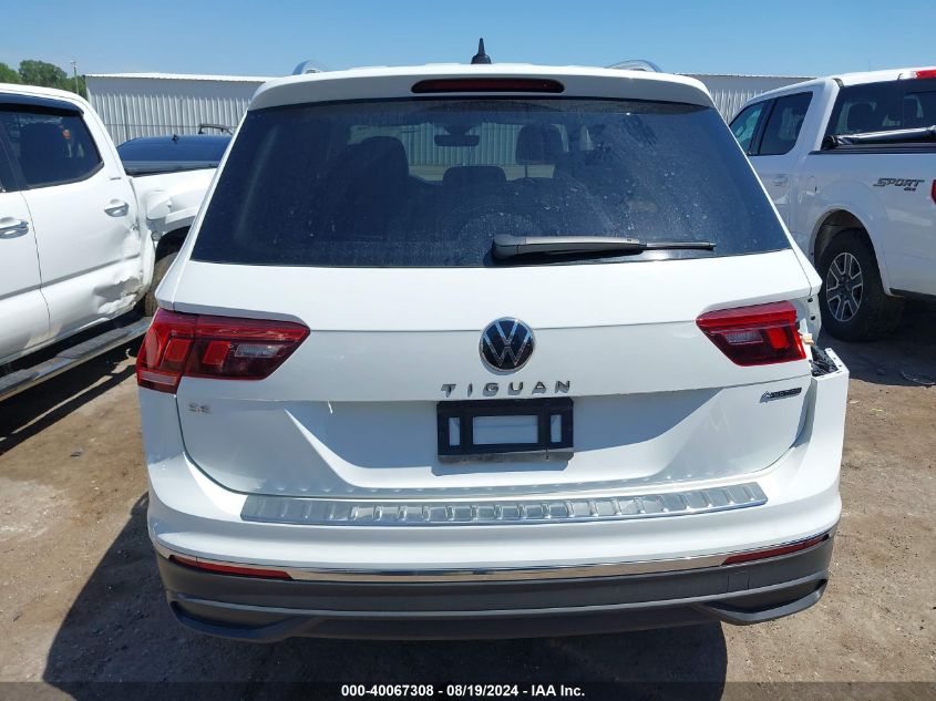 2022 Volkswagen Tiguan 2.0T Se VIN: 3VV2B7AX5NM114752 Lot: 40067308