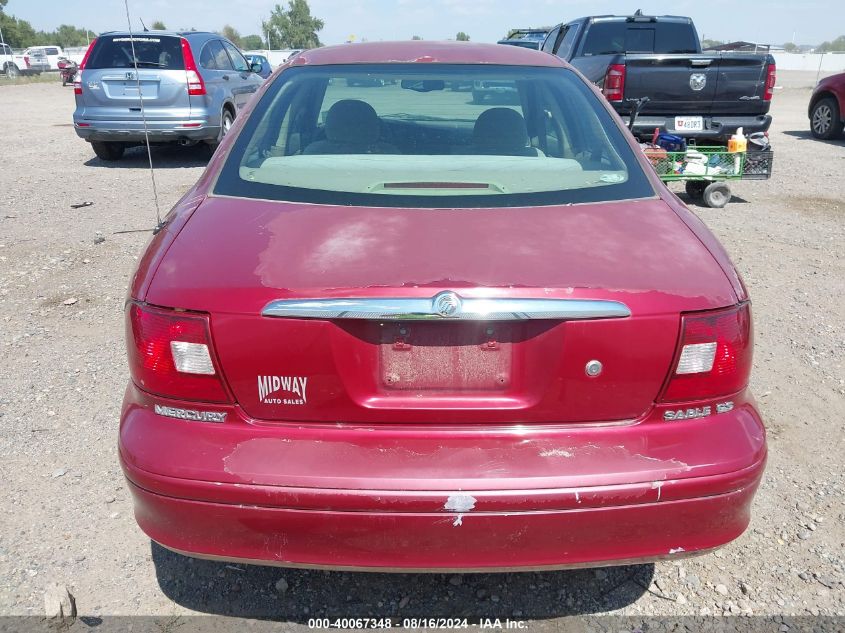 2002 Mercury Sable Gs VIN: 1MEFM50U32G649573 Lot: 40067348