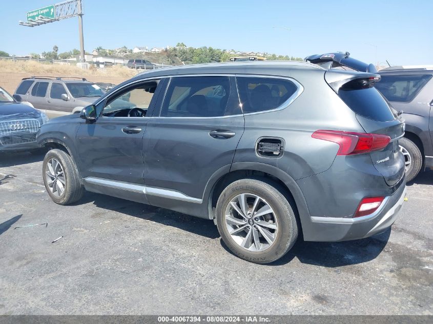 2020 Hyundai Santa Fe Sel VIN: 5NMS3CAD4LH205506 Lot: 40067394