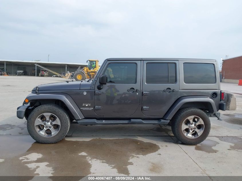 2017 Jeep Wrangler Unlimited Sahara 4X4 VIN: 1C4BJWEG9HL680487 Lot: 40067407