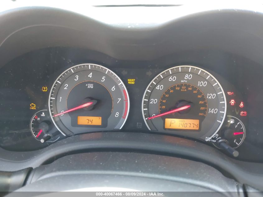 2010 Toyota Corolla S/Le/Xle VIN: 2T1BU4EE7AC406633 Lot: 40067466