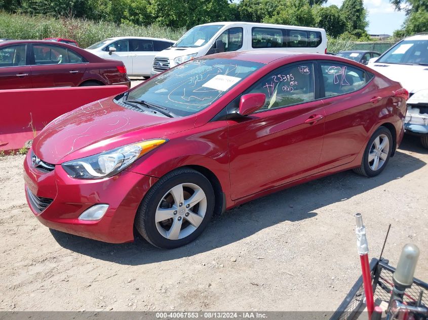 2013 Hyundai Elantra Gls VIN: 5NPDH4AE7DH280424 Lot: 40067553