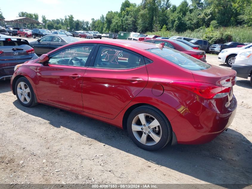 2013 Hyundai Elantra Gls VIN: 5NPDH4AE7DH280424 Lot: 40067553