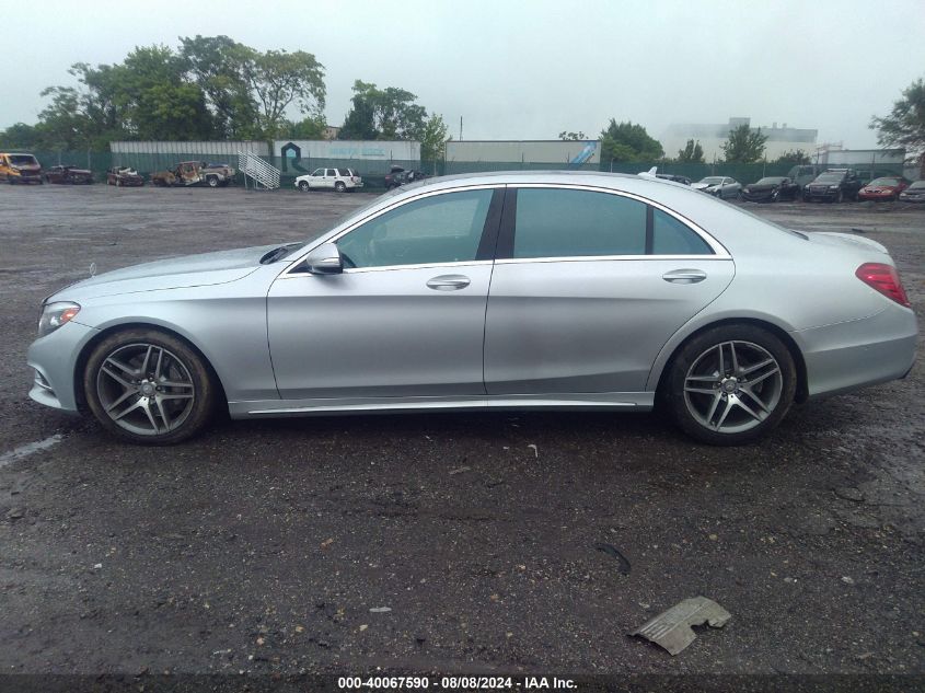 2015 Mercedes-Benz S 550 4Matic VIN: WDDUG8FB7FA173592 Lot: 40067590