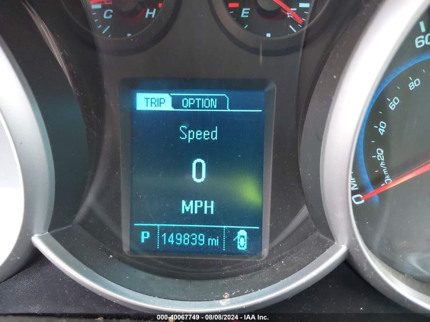 2013 Chevrolet Cruze 2Lt Auto VIN: 1G1PE5SB1D7143766 Lot: 40067749