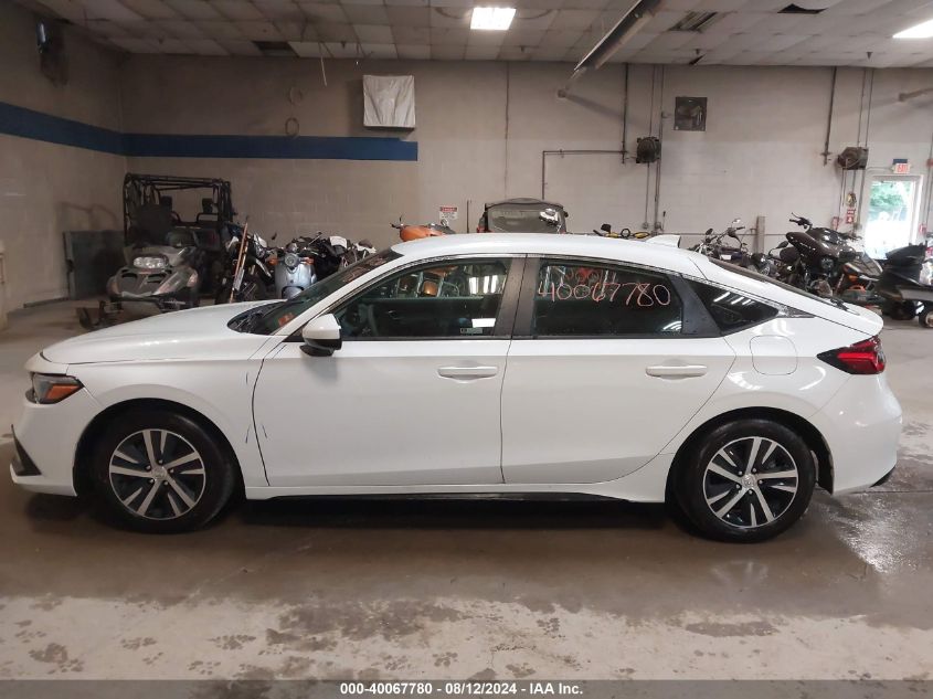 2024 Honda Civic Lx VIN: 19XFL2H58RE005142 Lot: 40067780