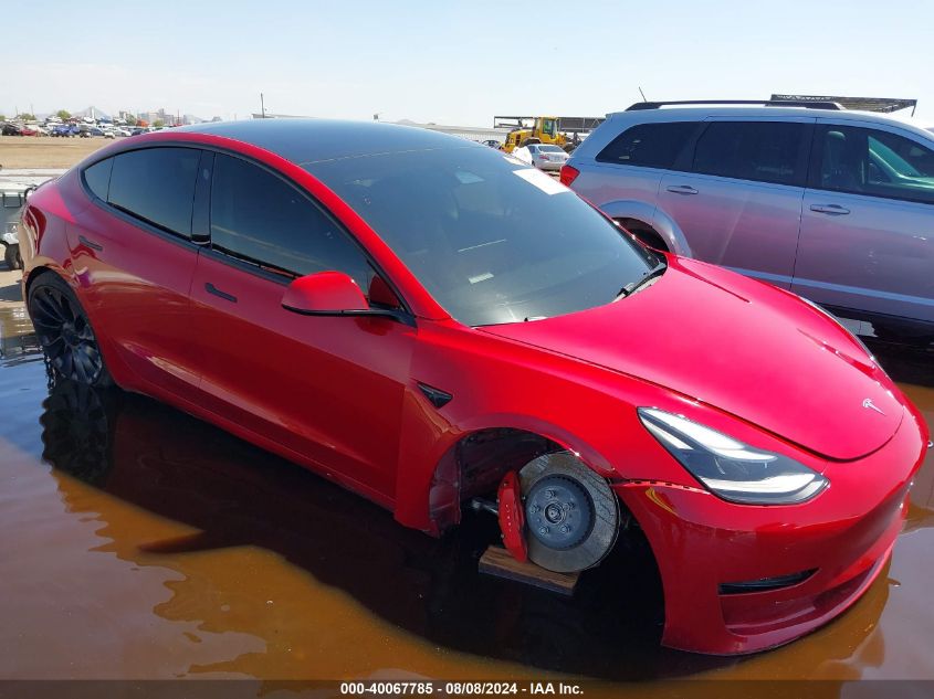 2023 Tesla Model 3 Performance Dual Motor All-Wheel Drive VIN: 5YJ3E1ECXPF681125 Lot: 40067785