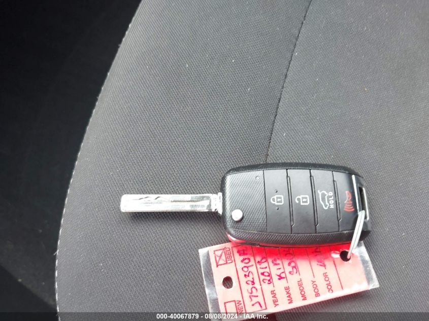 2018 Kia Soul VIN: KNDJN2A27J7523901 Lot: 40067879