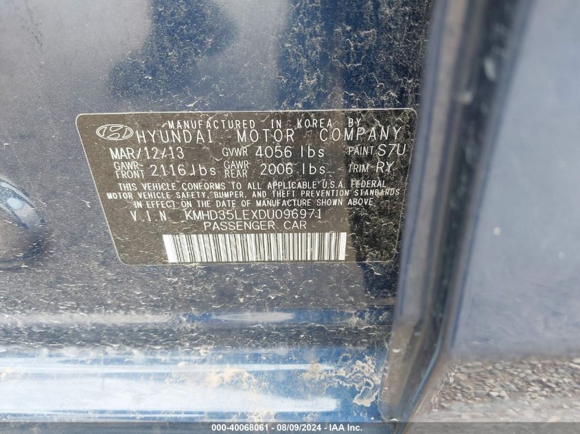 KMHD35LEXDU096971 2013 Hyundai Elantra Gt