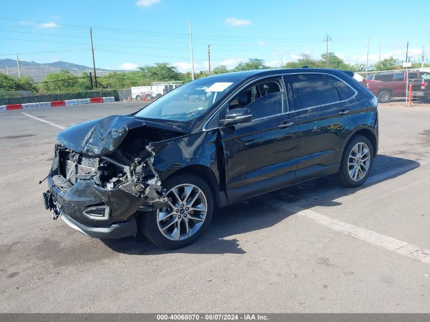 VIN 2FMTK3K85FBB59062 2015 Ford Edge, Titanium no.2