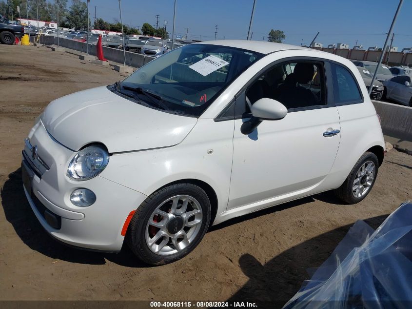 2012 Fiat 500 Pop VIN: 3C3CFFAR7CT125035 Lot: 40068115