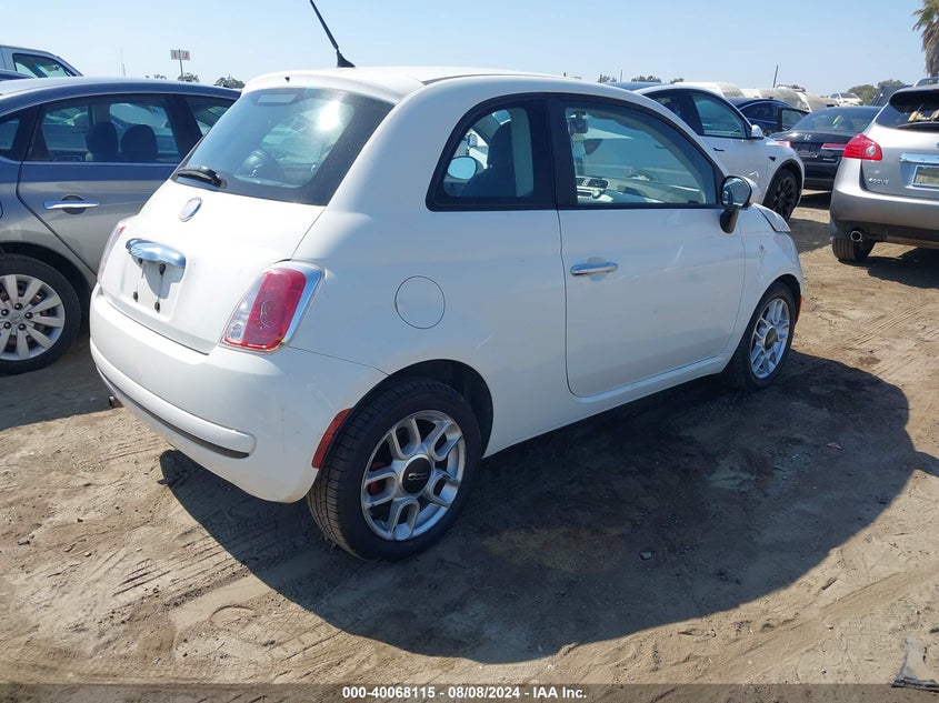 2012 Fiat 500 Pop VIN: 3C3CFFAR7CT125035 Lot: 40068115