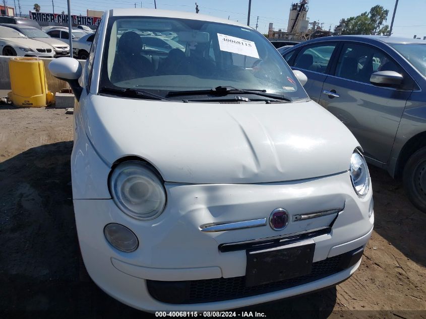 2012 Fiat 500 Pop VIN: 3C3CFFAR7CT125035 Lot: 40068115