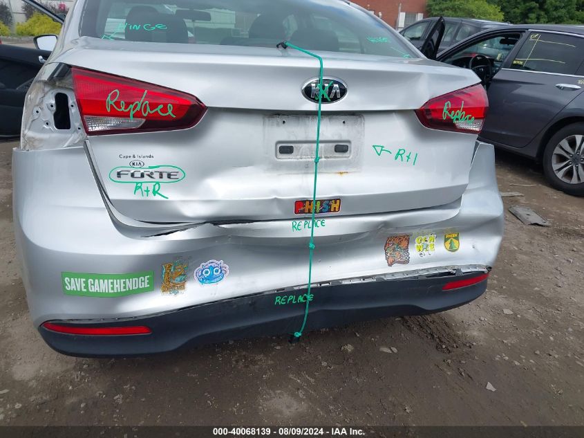 2018 Kia Forte Lx VIN: 3KPFK4A72JE222474 Lot: 40068139