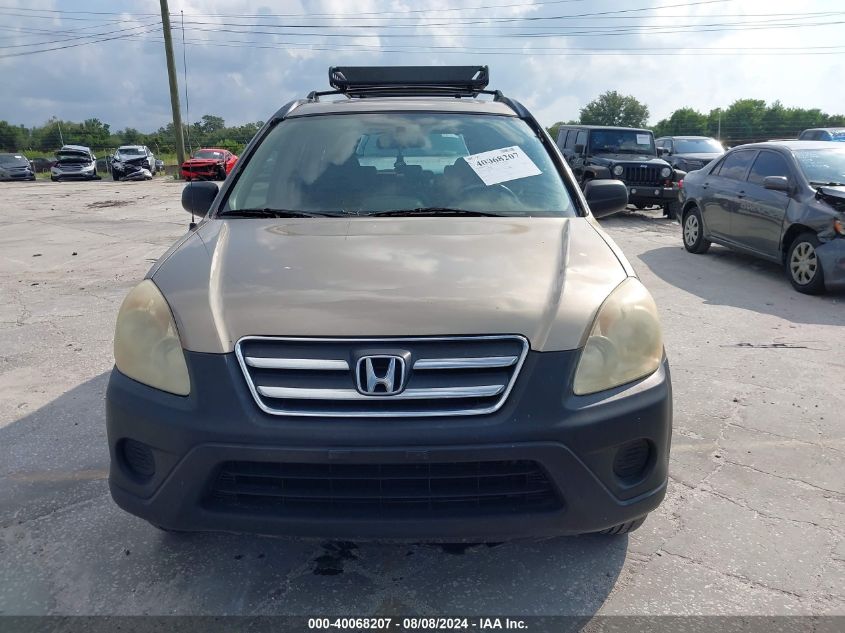 2005 Honda Cr-V Lx VIN: SHSRD68585U306265 Lot: 40068207