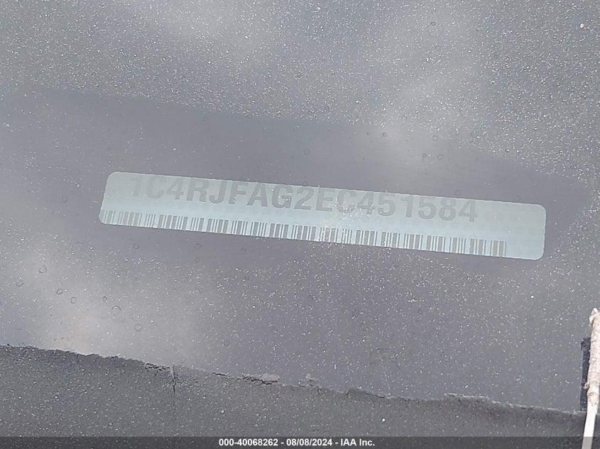 1C4RJFAG2EC451584 2014 Jeep Grand Cherokee Laredo