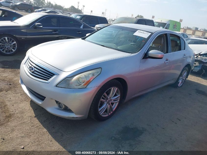 2012 Infiniti G25 Journey VIN: JN1DV6AP9CM811443 Lot: 40068273