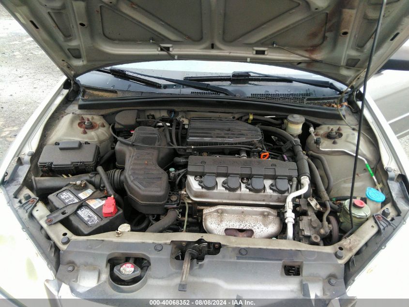 2004 Honda Civic Lx VIN: 2HGES16544H504997 Lot: 40068352