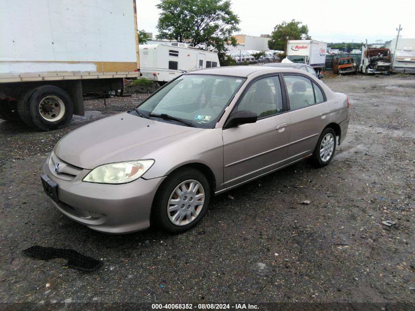 2004 Honda Civic Lx VIN: 2HGES16544H504997 Lot: 40068352