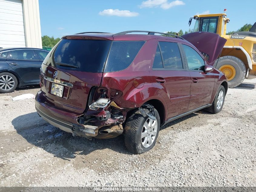 2006 Mercedes-Benz Ml 350 4Matic VIN: 4JGBB86E16A087040 Lot: 40068416