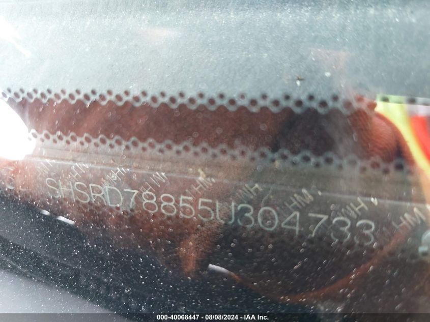 2005 Honda Cr-V Ex VIN: SHSRD78855U304733 Lot: 40068447