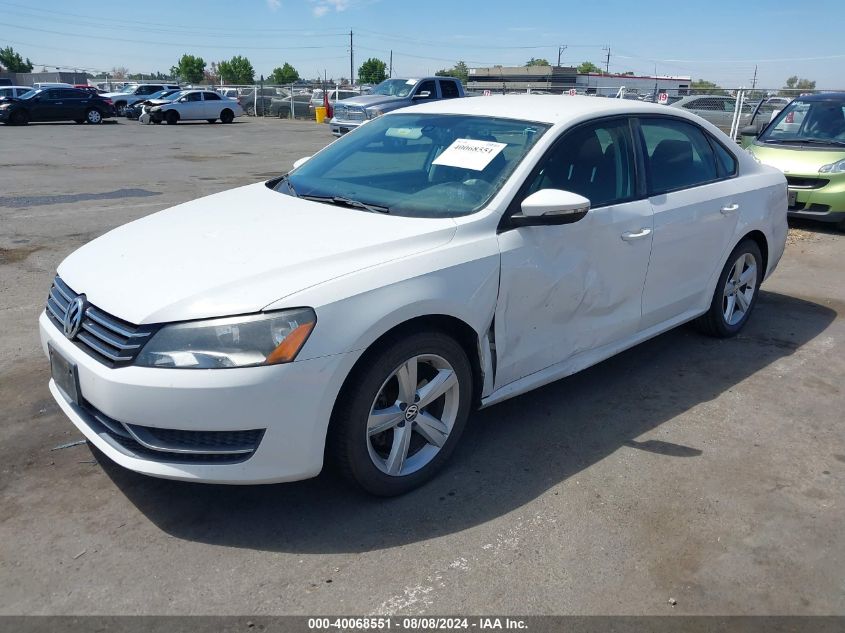 2012 Volkswagen Passat 2.5L S VIN: 1VWAP7A39CC030020 Lot: 40068551