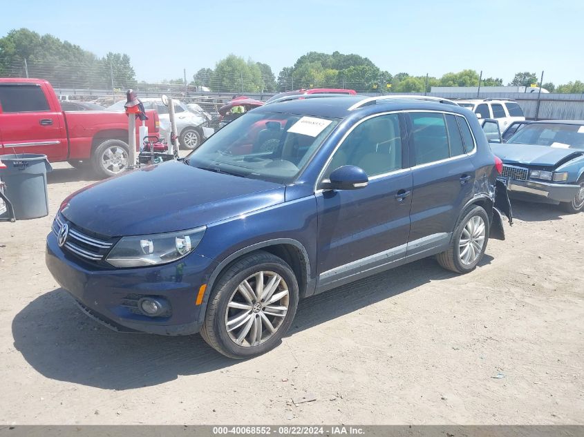 2013 VOLKSWAGEN TIGUAN SE - WVGAV3AX7DW570143