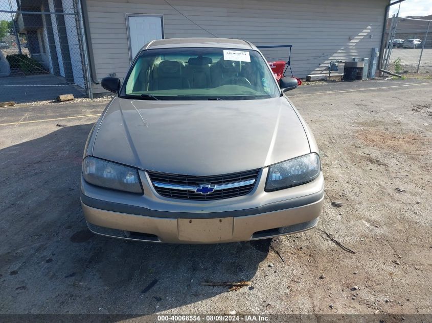 2003 Chevrolet Impala Ls VIN: 2G1WH55K639114808 Lot: 40068554